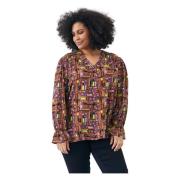 ADDakota - Bukk Brown V-Hals Bluse