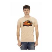 Klassisk Beige Bomuld T-Shirt