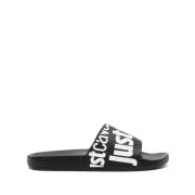 Sorte Pool Slide Sandaler