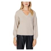 Dame V-Hals Pullover