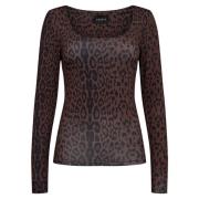 Vendbar leopardprint top