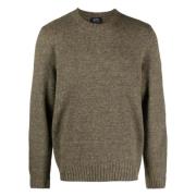 Uldblandet Crew Neck Strik