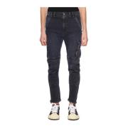 Denim Jeans med Store Lommer