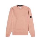 Klassisk Rund Hals Sweatshirt med Arm Linse Detalje