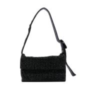 Krystalbesat Sort Clutch Taske