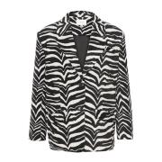 Hvid Tiger Oversize Blazer