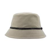 Raffineret Bucket Hat med Juvelbroderi