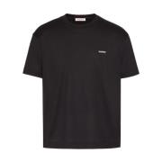 Sort Logo Print T-shirts og Polos