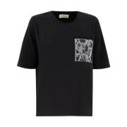 Broderet Crew Neck T-shirt