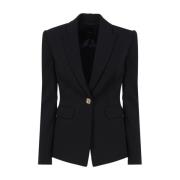 Sort Stretch Crepe Blazer