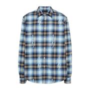 Flannel Plaid Check Skjorte