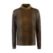 Gul Uld Kasjmir Blandet Turtleneck Sweater