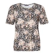 Sofistikeret T-shirt med Blomsterprint