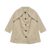 Beige Oversize Trenchfrakke