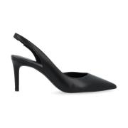 Sort læder Slingback Alina Flex Pump