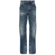 Mørke Baggy Slim-fit Jeans