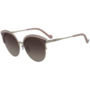 Shiny Gold/Brown Green Sunglasses LJ113S