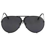 Dark Ruthenium/Grey Silver Mirror Sunglasses