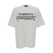 Hvid Skater Fit Tee T-shirts og Polos