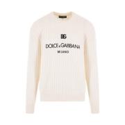 Ivory Uld Logo Sweater