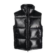 Aliantus Puffer Vest Jacket Sort