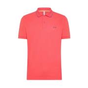 Rød Stribet Polo Shirt