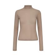 Liberté - Mesh LS Slimfit Top, 21648 - Sand