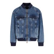 Bomber Denim Jakke