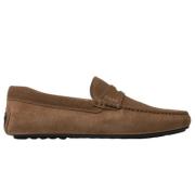 Tidløs Suede Penny Loafer