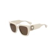 Ivory Frame Brown Lens Solbriller