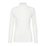 Kaffe Yoko Rollneck Ls Toppe T-Shirts 10502810 Chalk