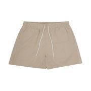 Beige Stribet Boxershorts med Lommer