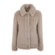 Faux Fur Shearling Jakker, Hold dig varm og stilfuld med 002 Beige Ted...