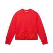 Broderie Anglaise detalje Sweatshirt SS23