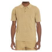 Mørk Gul Linned Polo Shirt