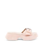 Fersken Læder Mini Yoko Slipper