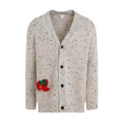 Broderet Dove Cardigan