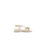 Beige Guld Bouclè Sandal