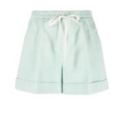 Blå Casual Linned Shorts