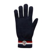 Tricolor Uldhandsker Navy