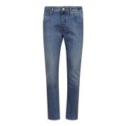 Slim Fit Bomuld Jeans med Lommer