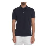 Logo Polo Shirt i Tekstureret Stof