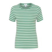 Stribet T-shirt Top Frosty Spruce