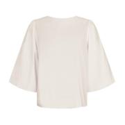 Lorraine Poplin Bluse Ivory