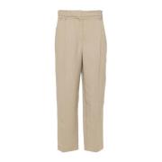 Beige Bukser SS24 Kvinders Mode