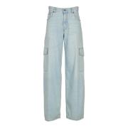 Cargo Straight Jeans til kvinder