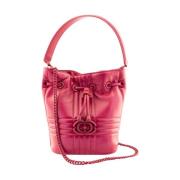 Quiltet Bucket Taske Lips Fuxia