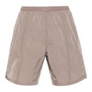 Brun Shorts med Hjerte Logo