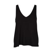 Sort V-hals Tank Top