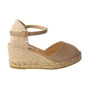 Beige Ronny Kvinders Espadriller V-Cut